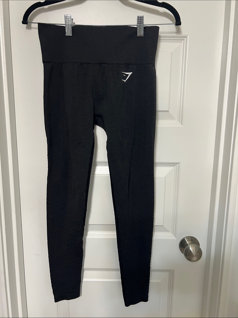 Gymshark Black High-Waist Textured Leggings